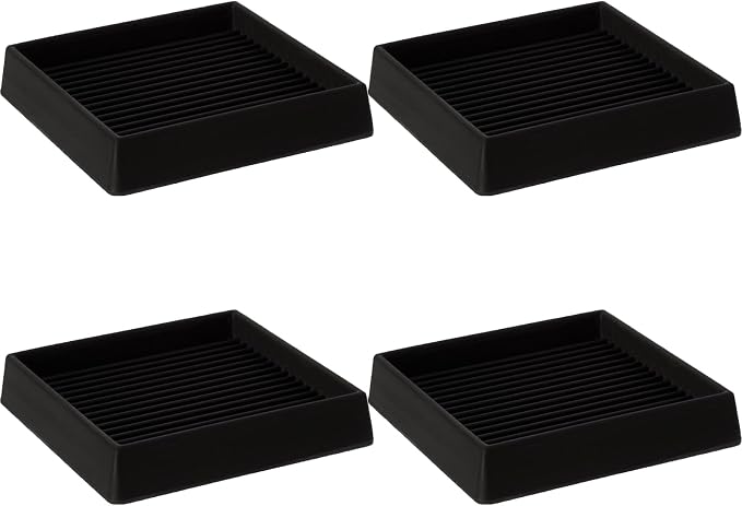 VOCOMO 5X5 Rubber Caster Cups, Non Slip Furniture Pads, Anti-Slip Gripper by VOCOMO