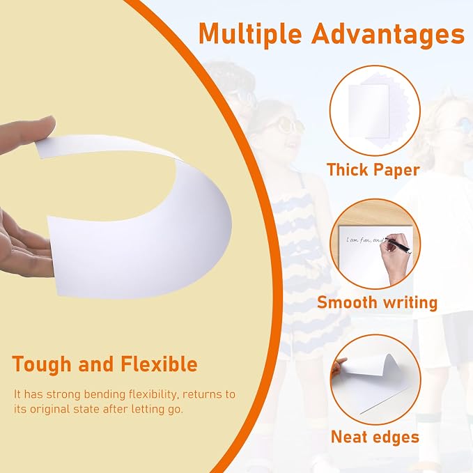 100 Sheets Shimmer White Cardstock 8.5 x 11 Printer Paper, 92lb Heavyweight - Image 3