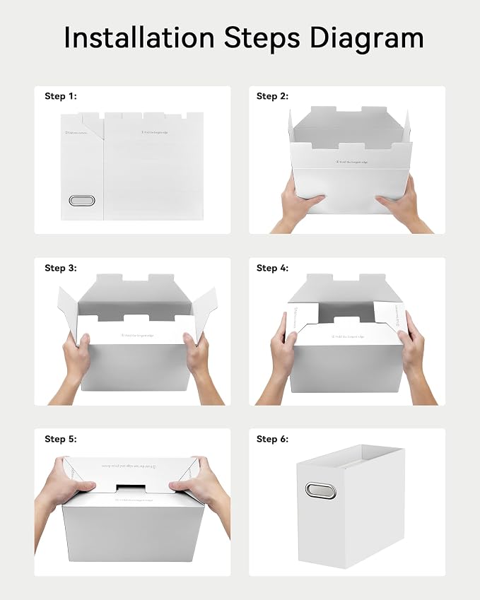 Oterri Cardboard File Organizer Box - Image 4