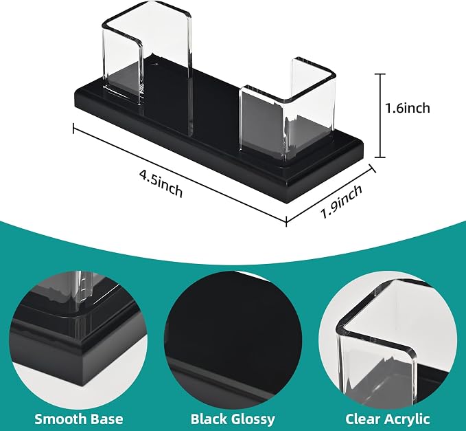 PecMuikee Business Card Holder for Desk，Acrylic Business Card Display Stand - Image 2