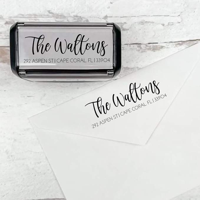 Self Inking Modern Address Stamps | Custom Return Address Stamper by 904Custom