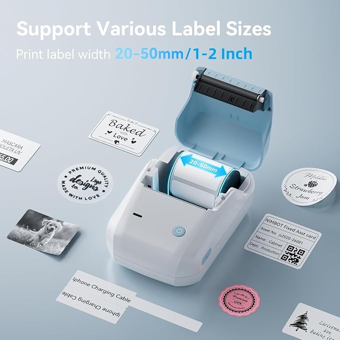 NIIMBOT B1 Label Maker with Tapes, 2 Inch Portable Thermal Label Printer - Image 2