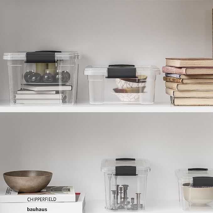 Superio Storage Bins with Lids- 2 Pack, 4.5 Qt Clear Boxes - Image 8