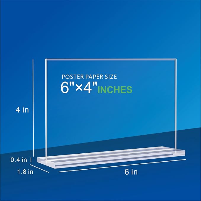 PUWTN Acrylic Sign Holder 6x4 - Image 3