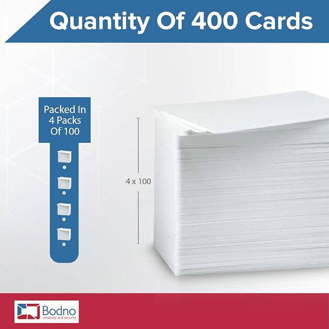 400 Pack - Bodno Premium CR80 30 Mil Graphic Quality PVC Cards - Image 3