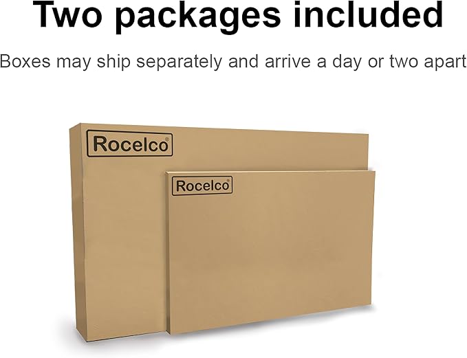 Rocelco 46" Height Adjustable Corner Standing Desk Converter - Image 8