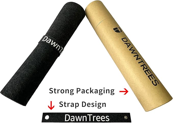 DAWNTREES Non-Slip Felt Desk Mat, 35.5 x 15.7 Inches Large Desk Pad Protector - Image 7