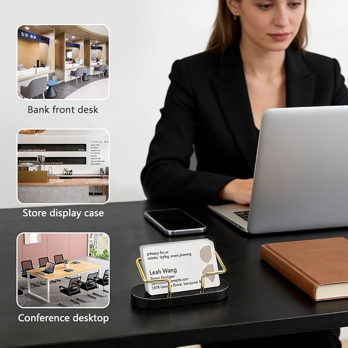 Qirvaten 2 Pieces Business Card Holder - Image 7