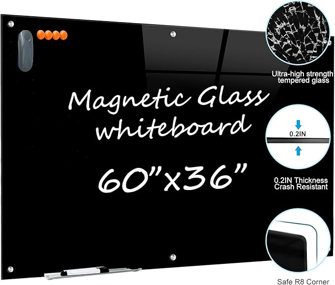 Glass Dry Erase Black Board - Image 3