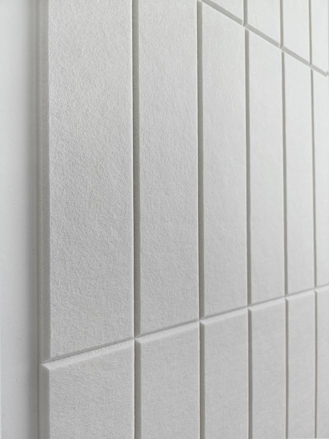 DECORITA White Felt Bulletin Board Tiles | Modern Cork Board Alternative | - Image 6
