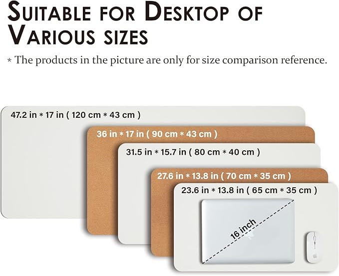Cork Desk Mat - Small Dual-Sided Desk Pad - Image 5