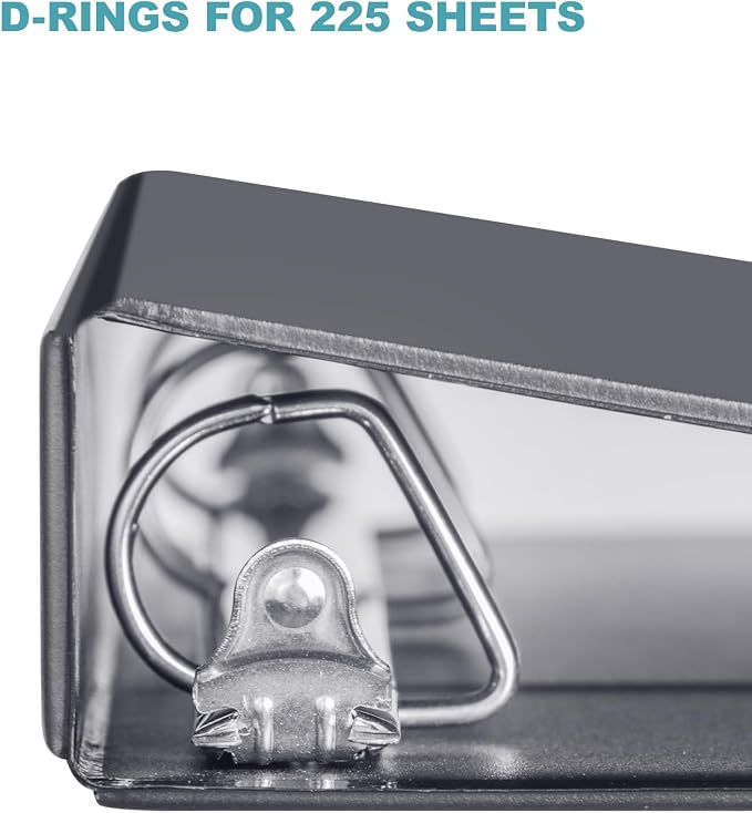 3 Ring Binder 1 Inch, ViVin Sturdy 1"-Slant D Ring Binder - Image 4