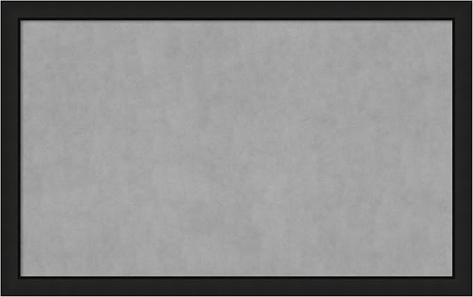 Amanti Art Black Framed Magnetic Board 27x43 Large Vision Board by AmantiArt