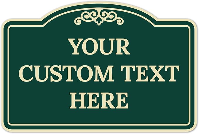Custom Decorative Sign, Personalized Metal Sign by SigoSigns