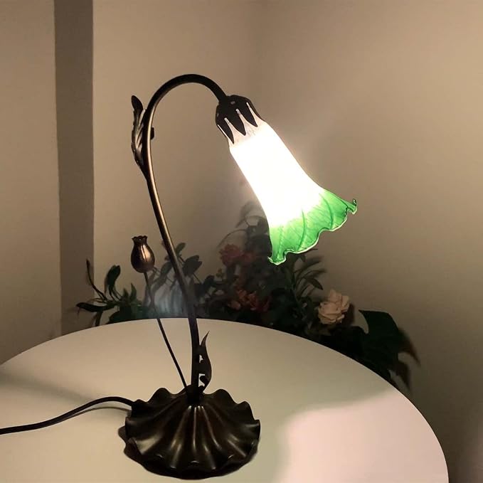 Bieye LS05 Lily Flower Blown Glass Lampshade - Image 2