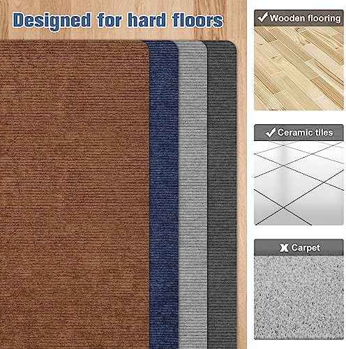 Placoot Office Chair Mat for Hardwood Floor, 55"x35" Computer Chair Rug, Under Desk Mat, Large Anti-Slip Floor Protector for Home Office