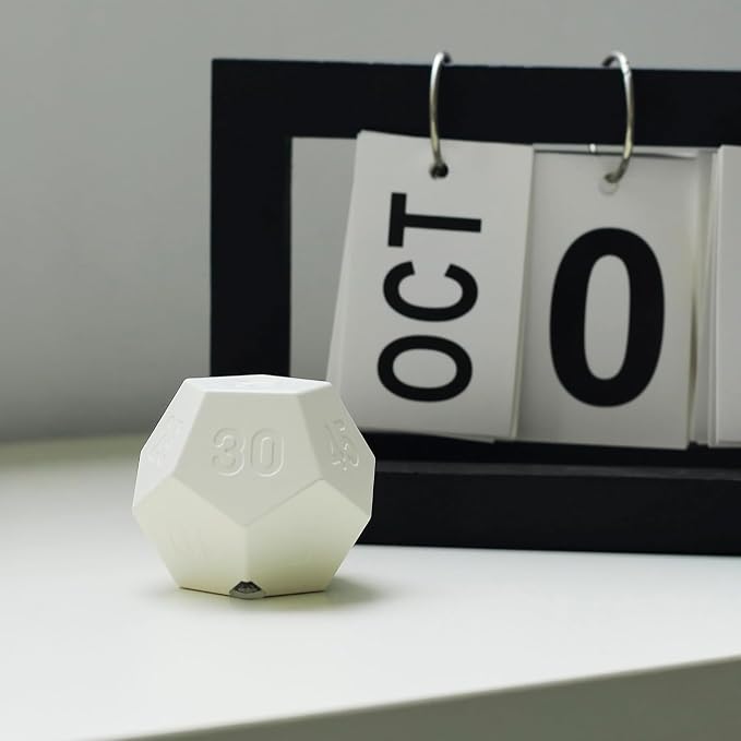 Mini 12 Sided Cube Timer, 11 Preset Times Pomodoro Timer - Image 2
