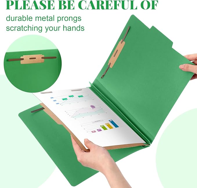 Skyygemm 24 Pcs Classification Folders Letter Size, 1 Divider Pressboard File - Image 3