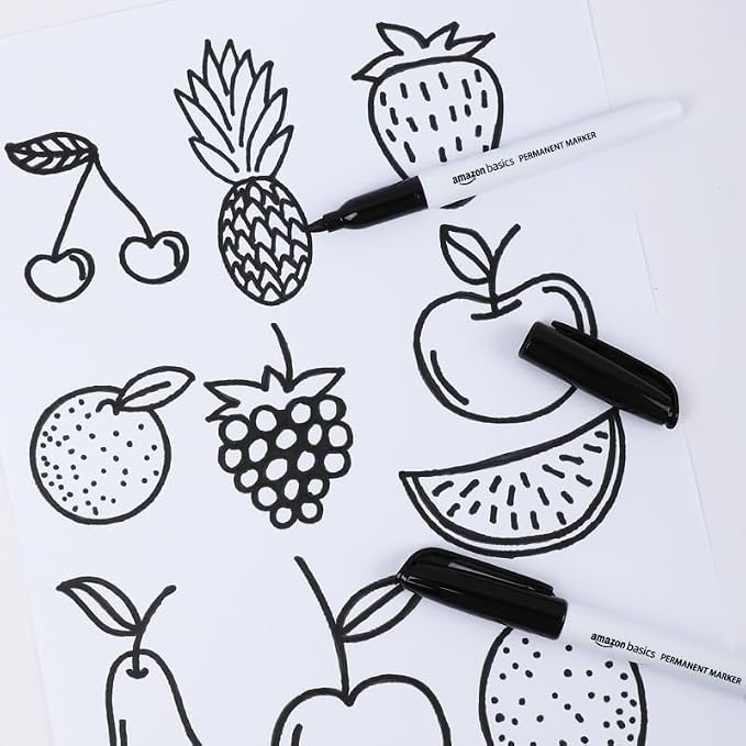 Amazon Basics Fine Tip Point Permanent Markers - Image 8