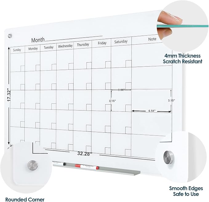 J&J worldwide Magnetic Whiteboard Calendar, - Image 2