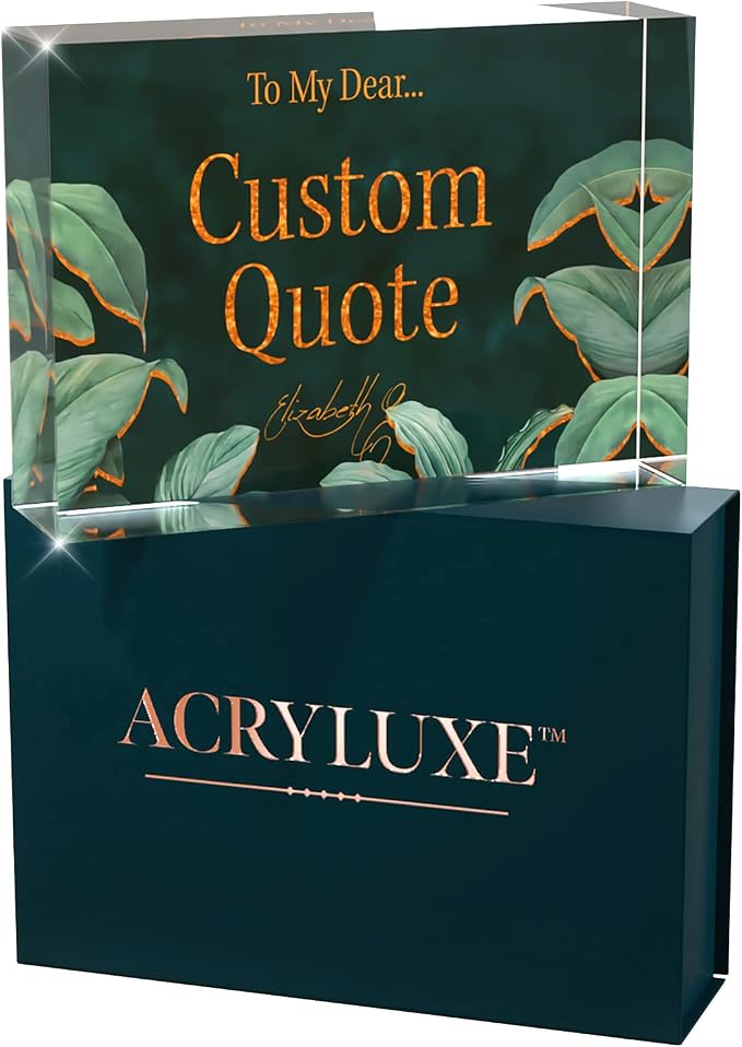 Personalized Gifts, Custom Quote Block Letter Board, Crystal-Clear Acrylic - Image 4