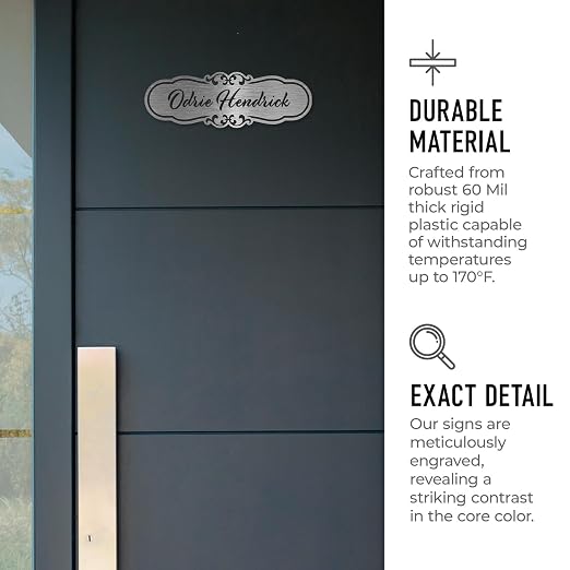 Custom Wall or Door Sign, Personalized Cloud Plaque Engraved Message - Image 3