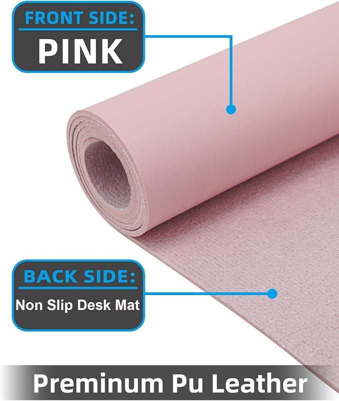 Extra Large Leather Desk Protector, Office Mat, Mouse & Laptop Pad, Non-Slip - Image 2