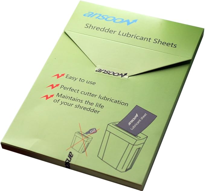 Ansoon Paper Shredder Lubricant Lubricating Sheets, Paper Shredder Oil - Image 7