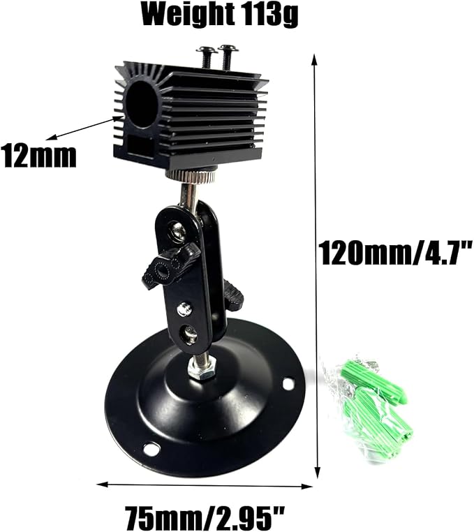 Laser Positioning Bracket Laser Module Fixing Bracket 360-degree Adjustable - Image 2