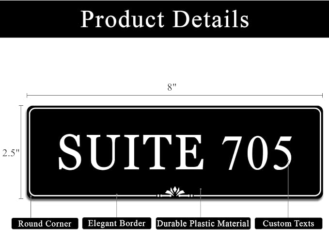 Custom Elegant Office Engraved Name Plate - Image 4