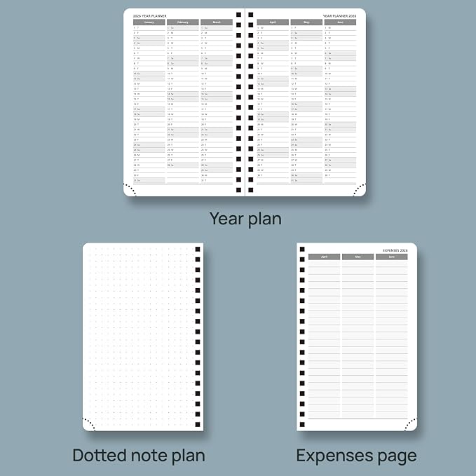 POPRUN Pocket 2026 Planner Weekly and Monthly - Image 5