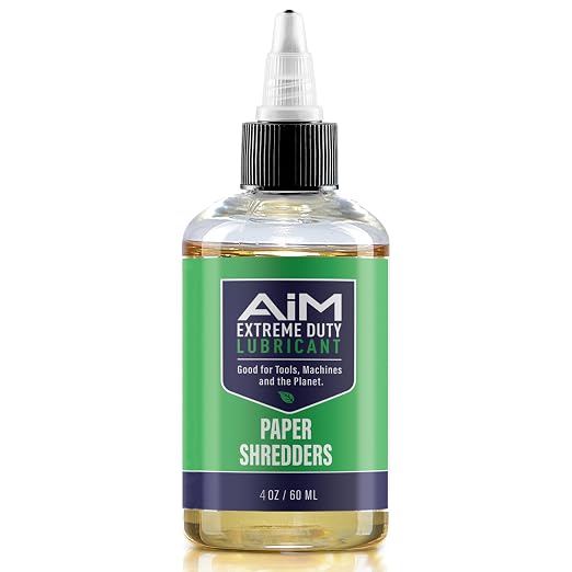 PlanetSafe Lubricants AiM Paper Shredder Oil/Lubricant - 4 oz - Reduces by PlanetSafeLubricants