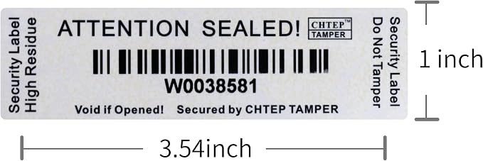 ChtepTamper 100 Pieces Total Transfer Tamper-Evident Stickers Security Labels - Image 5