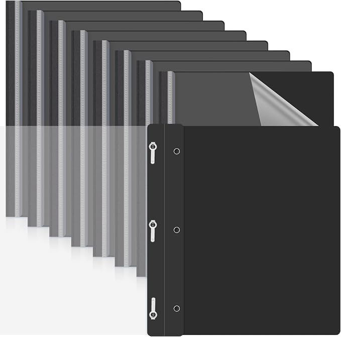 Teling 48 Pcs Clear Front Report Covers by Teling