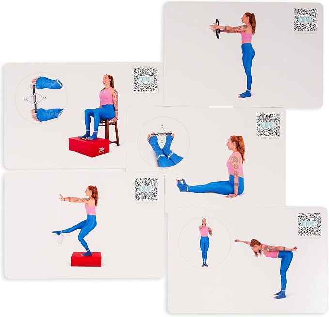 OnlinePilatesClasses Pilates Accessories Flashcards, 79 All-Levels Illustrated - Image 3