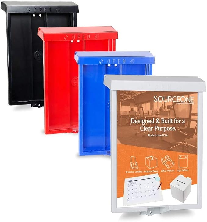 SourceOne 8.5” x 11” Outdoor Realtor Style Brochure Holder - Image 2