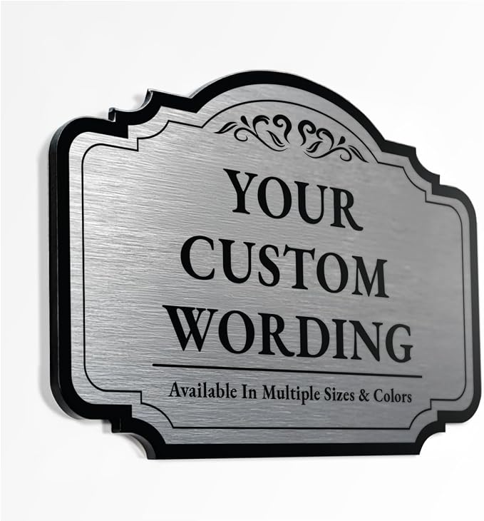 Custom Decorative Outdoor Metal Sign by SpeedyOrders