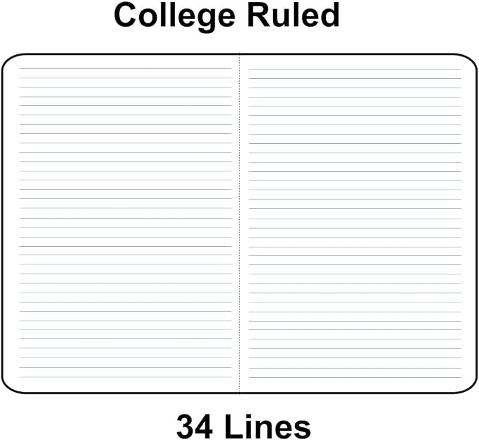 XYark Large Colorful Notebook Journals Bulk, College Ruled, Lined Paper - Image 4