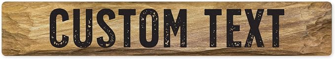 Custom Sign, Custom Street Sign, 11 Font Colors, 13 Font Styles, 4 Hole Options by MySignCenter