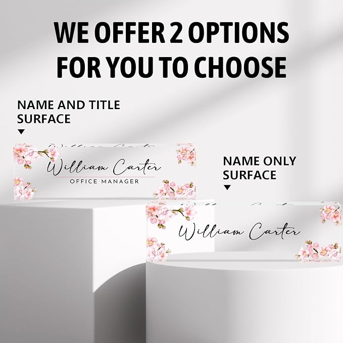 Personalized Name Plate for Desk Custom Acrylic Desk Name Plate Custom Employee - Image 6