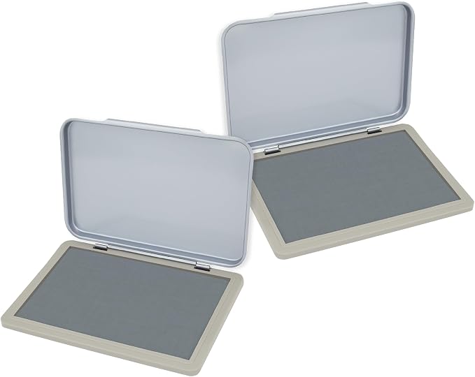 2 Pack Metal Case Stamp Pad Medium Size by ZIGEL