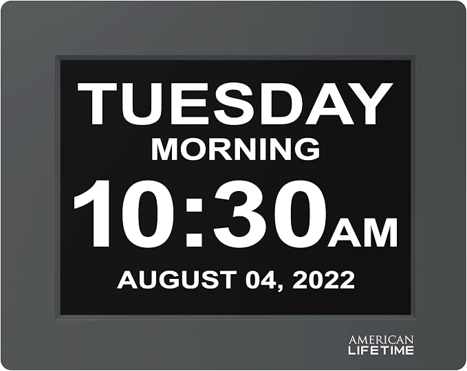 American Lifetime 【New 2024】 Dementia Clock Large Digital Clock - Image 2