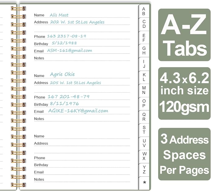 Address Book with Alphabetical Tabs - Image 3