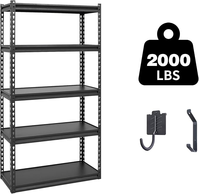 Shuntong The Atlas 30" W Laminated Heavy Duty Metal Shelving Unit 2000 Lbs by Shuntong