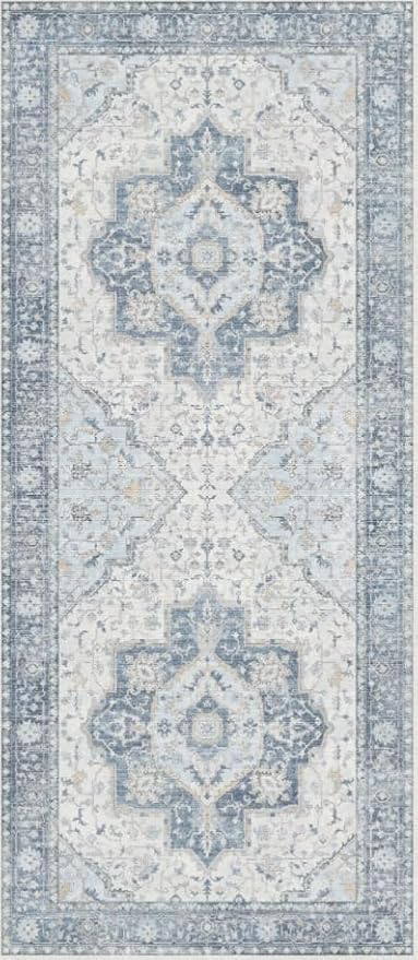 GENIMO Runner Rug 2'6"x6 Machine Washable Non Slip Vintage Hallway Runner Rug - Image 8