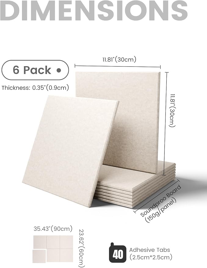 Fluxynara Large Felt Bulletin Board 36" x 24" Cork Board Alternative-6 Pack - Image 2