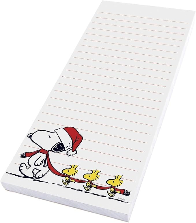 Graphique Snoopy Scarf Train Magnetic Notepad | 100 Tear-Away Sheets | Grocery - Image 3