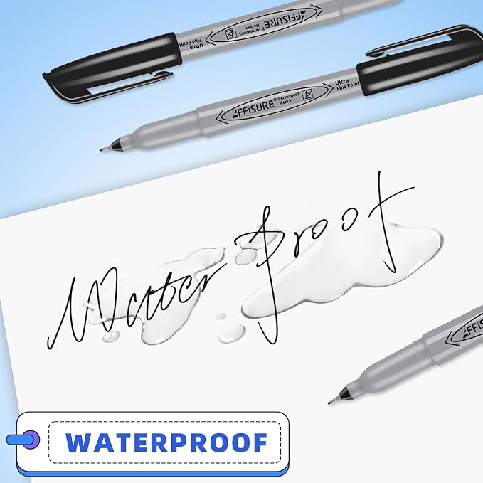 Permanent Markers, Ultra Fine Point, Fine tip permanent marker set, quick dry - Image 7