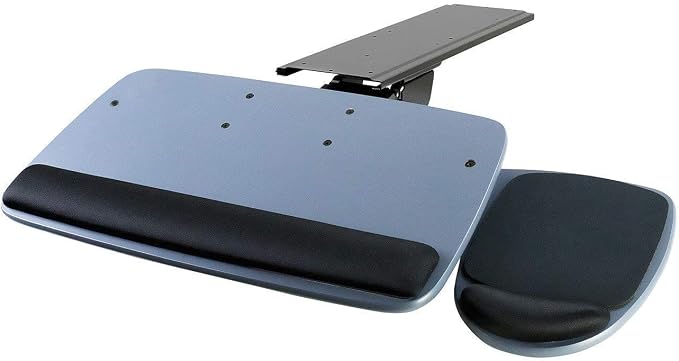 Mount-It! Under Desk Keyboard Tray, Adjustable Keyboard and Mouse Drawer by Mount-It