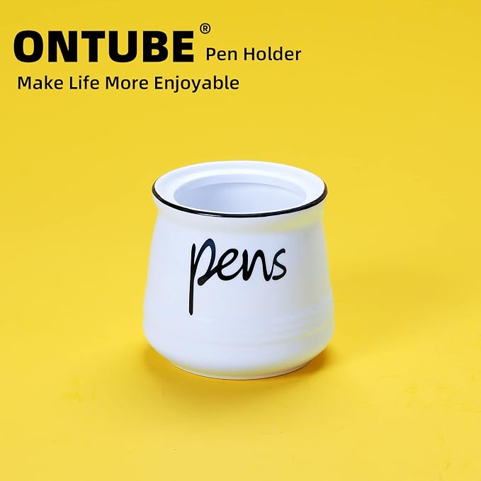ONTUBE Porcelain Pens Holder Stand, Ceramic Pencils Holder - Image 8